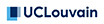 Logo du partenaire UCLouvain en bleu